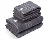 Kosta Linnewäfveri Frotte Mörkgrå 65X135 Kosta Linnewäfveri Frotte Mörkgrå 65X135