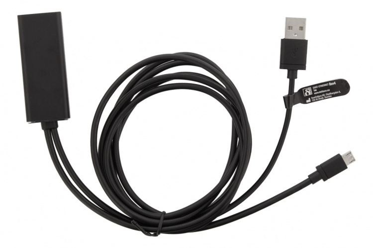 DELTACO Ethernet-adapter for ChromeCast, USB, RJ45, black