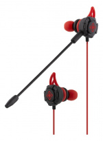 DELTACO GAMING In-ear headset with detachable microphone and earwings