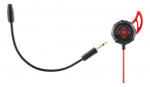 DELTACO GAMING In-ear headset with detachable microphone and earwings