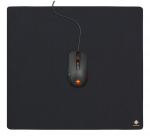DELTACO GAMING Mousepad L, 450x400x4mm, fabric coated, black