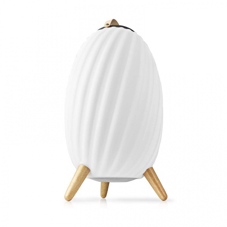 Nedis Bluetooth® Speaker with Mood Light | 6 hrs | Ambiance Design | 90 W | Mono | RGB / Warm White | IPX5 | Linkable | Grey / White