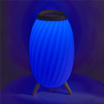 Nedis Bluetooth® Speaker with Mood Light | 6 hrs | Ambiance Design | 90 W | Mono | RGB / Warm White | IPX5 | Linkable | Grey / White