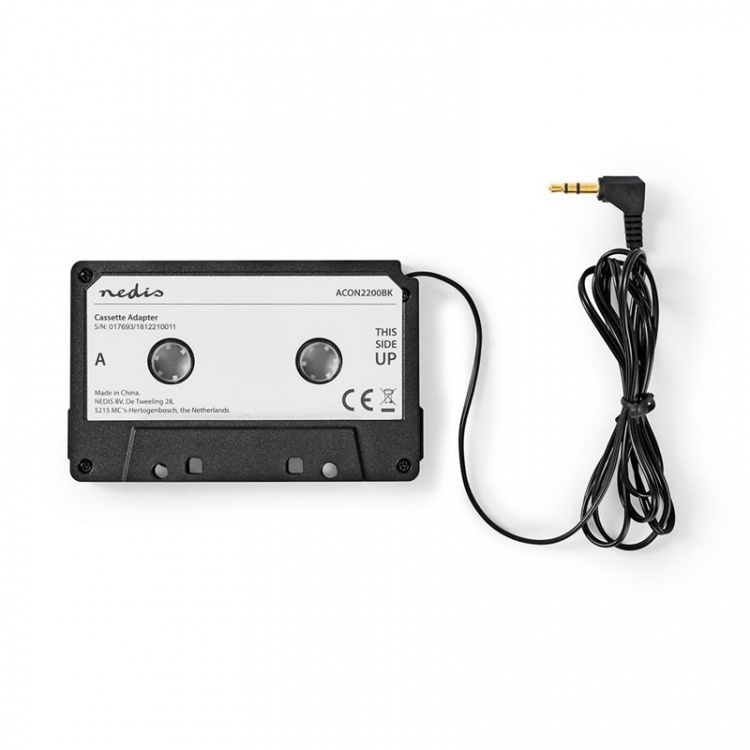 Nedis Car Radio Cassette Adapter | 3.5 mm | Cable length: 1.00 m | Black Nedis Car Radio Cassette Adapter | 3.5 mm | Cable length: 1.00 m | Black