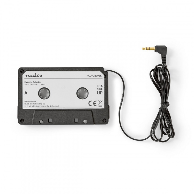 Nedis Car Radio Cassette Adapter | 3.5 mm | Cable length: 1.00 m | Black Nedis Car Radio Cassette Adapter | 3.5 mm | Cable length: 1.00 m | Black