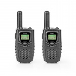 Nedis Walkie-Talkie Set | 2 Handsets | 8000 m | Number of frequency channels: 8 | PTT / VOX | 150 min | Headphone output | Black