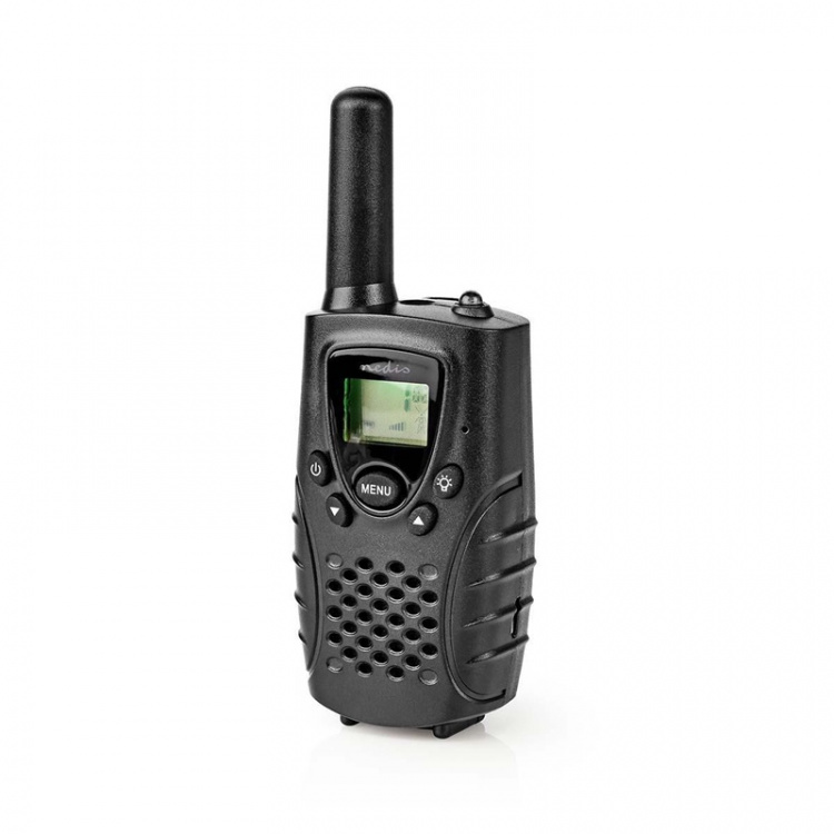 Nedis Walkie-Talkie Set | 2 Handsets | 8000 m | Number of frequency channels: 8 | PTT / VOX | 150 min | Headphone output | Black