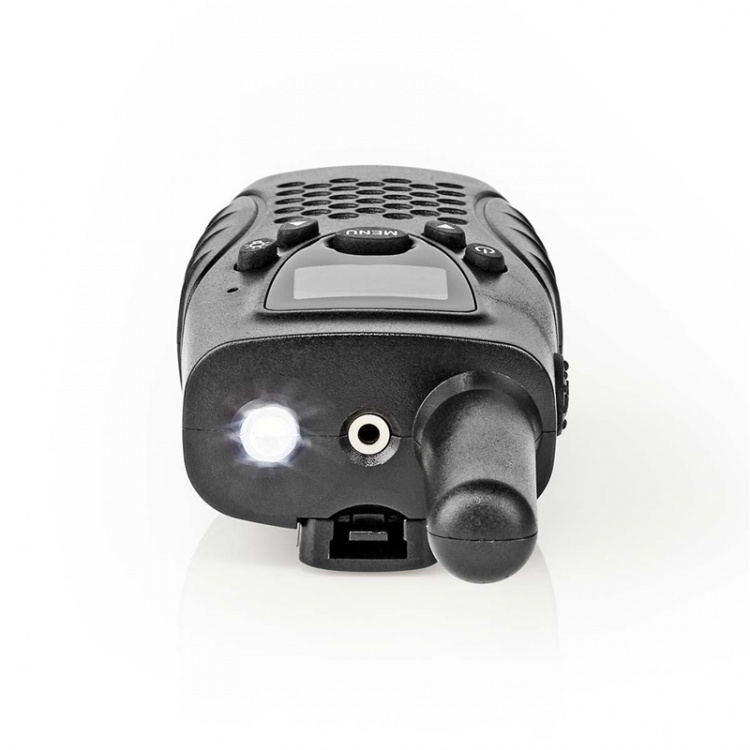Nedis Walkie-Talkie Set | 2 Handsets | 8000 m | Number of frequency channels: 8 | PTT / VOX | 150 min | Headphone output | Black
