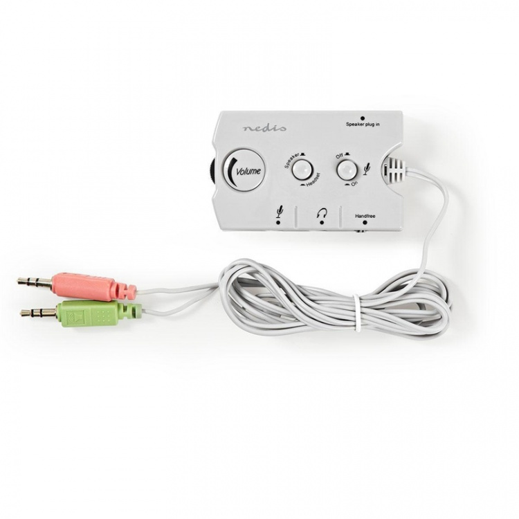 Nedis Audio Switch | Audio / video / data connections input: 2x 3.5 mm Male | Audio / video / data connections output: 2.5 mm Female / 3x 3.5 mm Female | Function control: Manual | Number of buttons: 3