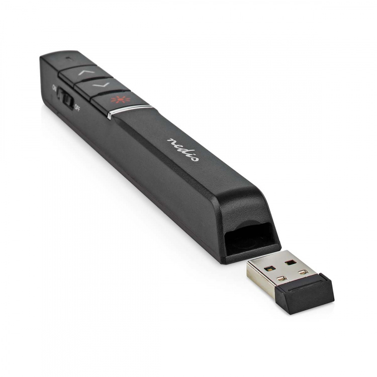 Nedis Presenter | Laser pointer range up to: 100 m | Wireless range up to: 30 m | Black Nedis Presenter | Laser pointer range up to: 100 m | Wireless range up to: 30 m | Black