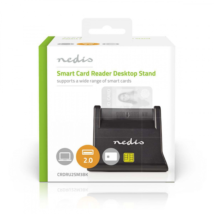 Nedis Card Reader | Smart Card (ID) | USB 2.0 Nedis Card Reader | Smart Card (ID) | USB 2.0