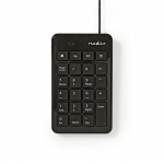 Nedis Wired Keyboard | USB-A | Office | Single-Handed | Numeric | Numeric keypad
