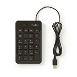 Nedis Wired Keyboard | USB-A | Office | Single-Handed | Numeric | Numeric keypad