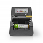 Nedis Battery Tester | 9V - AA - AAA - Button Cell - C - D | Black Nedis Battery Tester | 9V - AA - AAA - Button Cell - C - D | Black