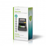 Nedis Battery Tester | 9V - AA - AAA - Button Cell - C - D | Black Nedis Battery Tester | 9V - AA - AAA - Button Cell - C - D | Black