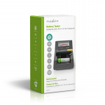 Nedis Battery Tester | 9V - AA - AAA - Button Cell - C - D | Black Nedis Battery Tester | 9V - AA - AAA - Button Cell - C - D | Black