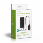 Nedis Power Converter | Mains Powered | 230 V AC 50 Hz | 12 V DC | 60 W | Plug with earth contact | Black