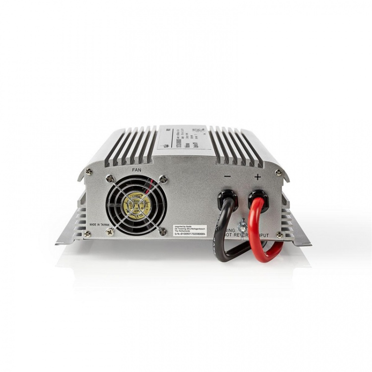Nedis Power Inverter Modified Sine Wave | Input voltage: 12 V DC | Device power output connection(s): Type F (CEE 7/3) | 230 V AC 50 Hz | 1700 W | Peak power output: 3000 W | Screw Terminal | Silver