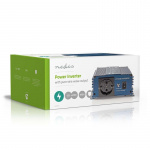 Nedis Power Inverter Pure Sine Wave | Input voltage: 12 V DC | Device power output connection(s): Type F (CEE 7/3) | 230 V AC 50 Hz | 150 W | Peak power output: 300 W | Cigarette Lighter Plug | Pure Sine Wave | Fuse | Blue