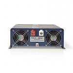 Nedis Power Inverter Pure Sine Wave | Input voltage: 12 V DC | Device power output connection(s): Type F (CEE 7/3) | 230 V AC 50 Hz | 2000 W | Peak power output: 4000 W | Screw Terminal | Pure Sine Wave | Fuse | Blue