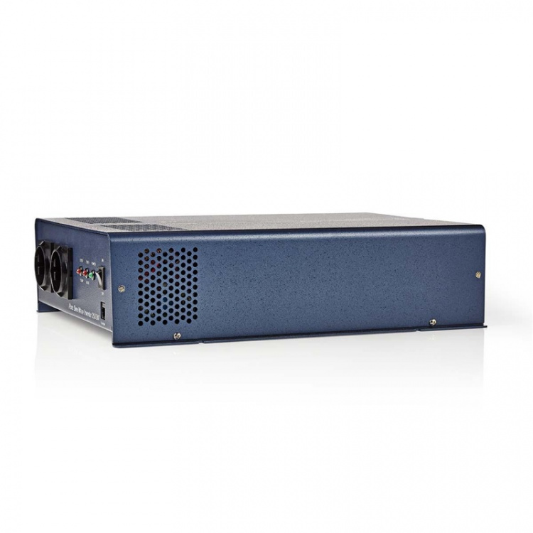 Nedis Power Inverter Pure Sine Wave | Input voltage: 12 V DC | Device power output connection(s): Type F (CEE 7/3) | 230 V AC 50 Hz | 2000 W | Peak power output: 4000 W | Screw Terminal | Pure Sine Wave | Fuse | Blue