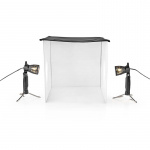 Nedis Portable Photo Studio Kit | 400 lm | Foldable | Backgrounds included | Travel bag included | Black Nedis Portable Photo Studio Kit | 400 lm | Foldable | Backgrounds included | Travel bag included | Black