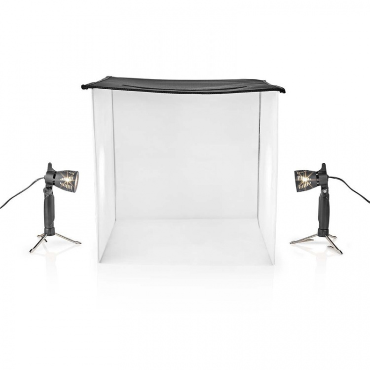 Nedis Portable Photo Studio Kit | 400 lm | Foldable | Backgrounds included | Travel bag included | Black Nedis Portable Photo Studio Kit | 400 lm | Foldable | Backgrounds included | Travel bag included | Black