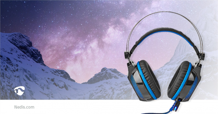 Nedis Gaming Headset | Over-Ear | Surround | USB Type-A | Bendable & Retractable Microphone | 2.10 m | Normal Lighting