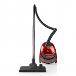 Nedis Vacuum Cleaner | With Bag | 700 W | Dust capacity: 1.5 l | Combi Brush | Action radius: 7 m | Hepa | Anthracite / Red Nedis Vacuum Cleaner | With Bag | 700 W | Dust capacity: 1.5 l | Combi Brush | Action radius: 7 m | Hepa | Anthracite / Red