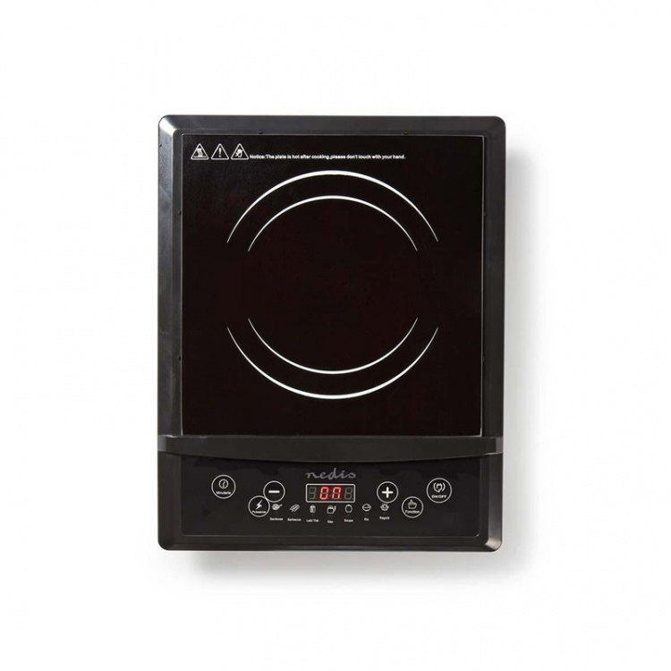 Nedis Induction Cooker | Cooking zones: 1 | 2000 W | Overheating protection | Black | Timer | Turbo action | Child lock | LCD display