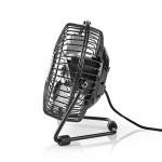Nedis Table Fan | USB Powered | Diameter: 100 mm | 3 W | 1-Speed Setting | Black