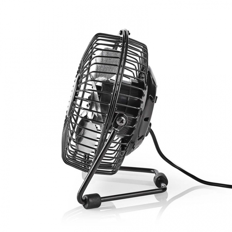 Nedis Table Fan | USB Powered | Diameter: 100 mm | 3 W | 1-Speed Setting | Black