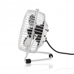 Nedis Table Fan | USB Powered | Diameter: 100 mm | 3 W | 1-Speed Setting | White