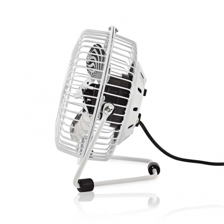 Nedis Table Fan | USB Powered | Diameter: 100 mm | 3 W | 1-Speed Setting | White