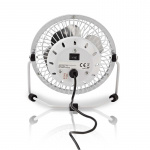 Nedis Table Fan | USB Powered | Diameter: 100 mm | 3 W | 1-Speed Setting | White
