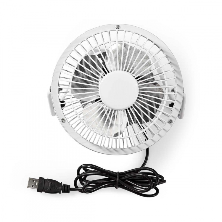 Nedis Table Fan | USB Powered | Diameter: 100 mm | 3 W | 1-Speed Setting | White