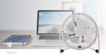 Nedis Table Fan | USB Powered | Diameter: 100 mm | 3 W | 1-Speed Setting | White