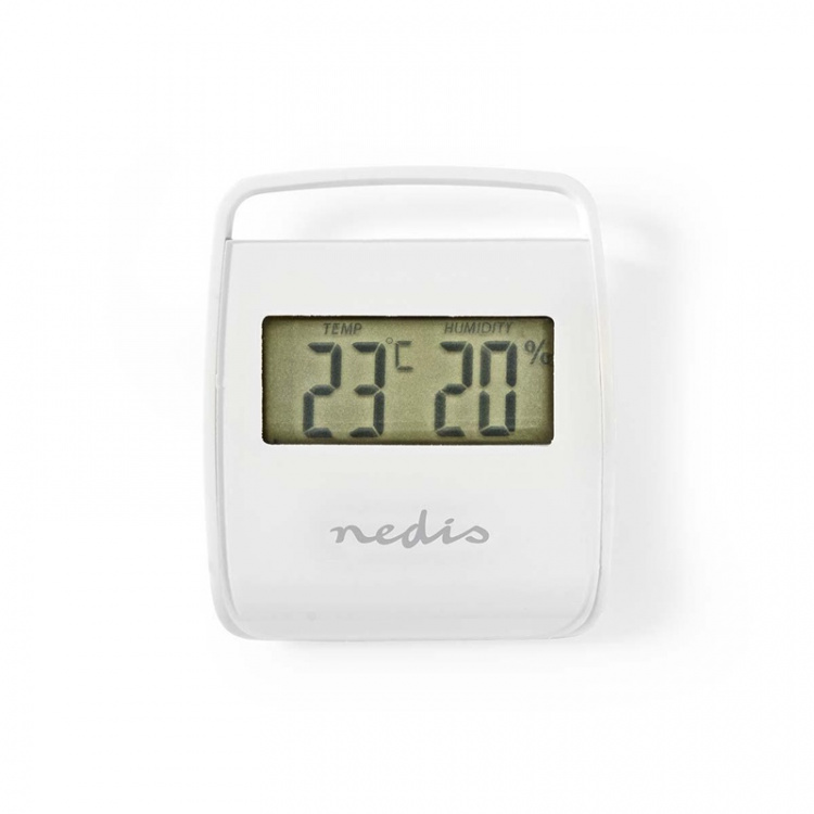 Nedis Digital Thermometer | Indoor | Indoor temperature | Indoor humidity | White Nedis Digital Thermometer | Indoor | Indoor temperature | Indoor humidity | White