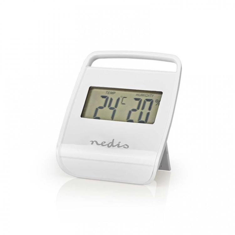Nedis Digital Thermometer | Indoor | Indoor temperature | Indoor humidity | White Nedis Digital Thermometer | Indoor | Indoor temperature | Indoor humidity | White