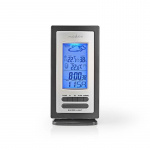 Nedis Weather Station | Indoor & Outdoor | Including wireless weather sensor | Weather forecast | Time display | LCD | Alarm clock function