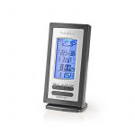 Nedis Weather Station | Indoor & Outdoor | Including wireless weather sensor | Weather forecast | Time display | LCD | Alarm clock function