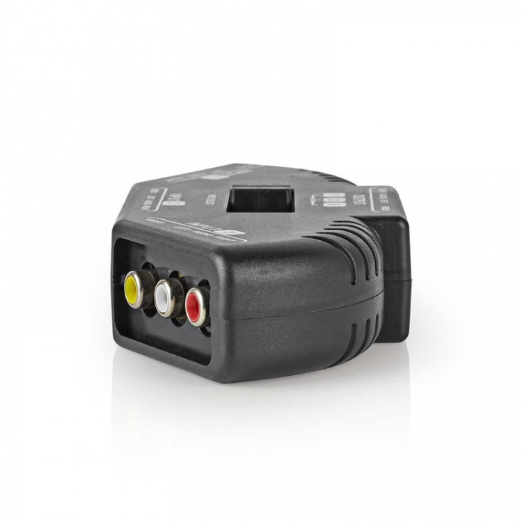 Nedis Composite Video Switch | 3 port(s) | Audio / video / data connections input: 3x Composite Video (RWY) | Audio / video / data connections output: 1x Composite Video (RWY) | 1024x576 | ABS | Black Nedis Composite Video Switch | 3 port(s) | Audio / video / data connections input: 3x Composite Video (RWY) | Audio / video / data connections output: 1x Composite Video (RWY) | 1024x576 | ABS | Black