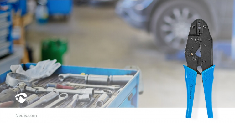 Nedis Crimp pliers | BNC / F / RG58 / RG59 | Plier | Metal / PVC | Black / Blue