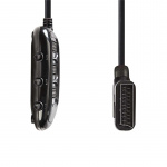 Nedis SCART Switch Box | SCART Male | 3x SCART Female | Nickel Plated | Maximum resolution: 1024x576 | 0.50 m | Round | PVC | Black | Envelope