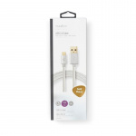 Nedis USB Cable | USB 2.0 | USB-A Male | USB-C™ Male | 15 W | 480 Mbps | Gold Plated | 2.00 m | Round | Braided / Nylon | Aluminium | Cover Window Box Nedis USB Cable | USB 2.0 | USB-A Male | USB-C™ Male | 15 W | 480 Mbps | Gold Plated | 2.00 m | Round | Braided / Nylon | Aluminium | Cover Window Box