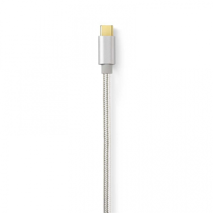 Nedis USB Cable | USB 2.0 | USB-C™ Male | USB Micro-B Male | 10 W | 480 Mbps | Gold Plated | 3.00 m | Round | Braided / Nylon | Aluminium | Cover Window Box