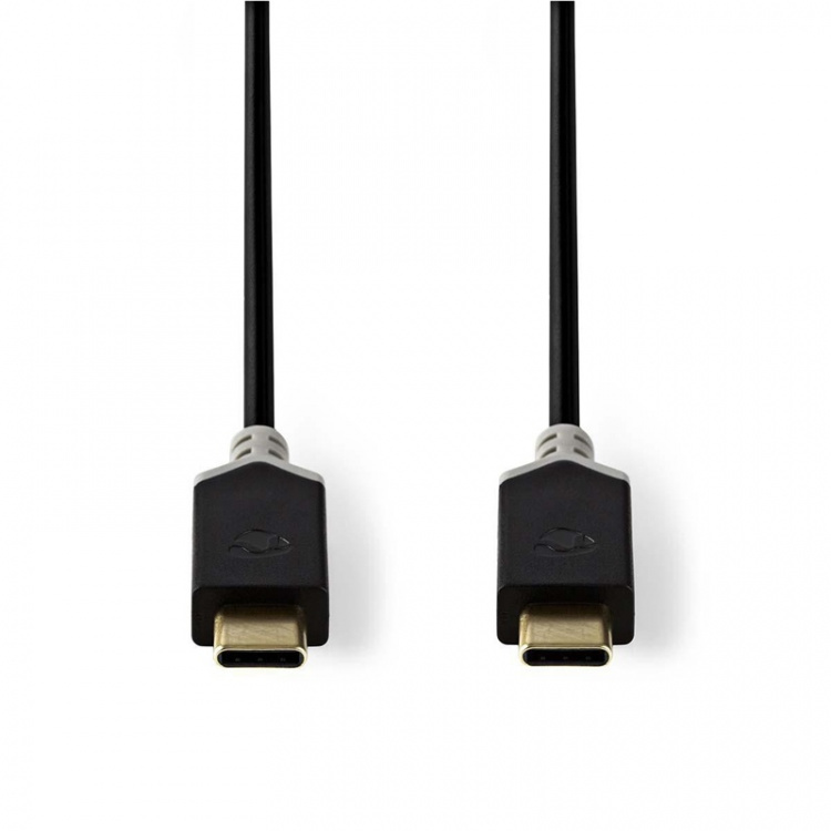 Nedis USB Cable | USB 3.2 Gen 1 | USB-C™ Male | USB-C™ Male | 60 W | 4K@60Hz | 5 Gbps | Nickel Plated | 1.00 m | Round | PVC | Anthracite | Window Box Nedis USB Cable | USB 3.2 Gen 1 | USB-C™ Male | USB-C™ Male | 60 W | 4K@60Hz | 5 Gbps | Nickel Plated | 1.00 m | Round | PVC | Anthracite | Window Box
