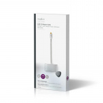 Nedis USB Adapter | USB 3.1 | USB-C™ Male | USB-A Female / USB-C™ Female / VGA Female | 5 Gbps | 0.20 m | Round | Gold Plated | Braided / Nylon | Silver | Cover Window Box Nedis USB Adapter | USB 3.1 | USB-C™ Male | USB-A Female / USB-C™ Female / VGA Female | 5 Gbps | 0.20 m | Round | Gold Plated | Braided / Nylon | Silver | Cover Window Box