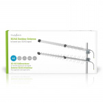Nedis 4G / 5G Antenna | 5G | Outdoor | 698 - 3800 MHz | Gain: 15 dB | 0.30 m | Silver Nedis 4G / 5G Antenna | 5G | Outdoor | 698 - 3800 MHz | Gain: 15 dB | 0.30 m | Silver