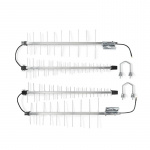 Nedis 4G / 5G Antenna | 5G | Outdoor | 698 - 3800 MHz | Gain: 15 dB | 0.30 m | Silver Nedis 4G / 5G Antenna | 5G | Outdoor | 698 - 3800 MHz | Gain: 15 dB | 0.30 m | Silver